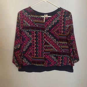 Cropped Aztec Top